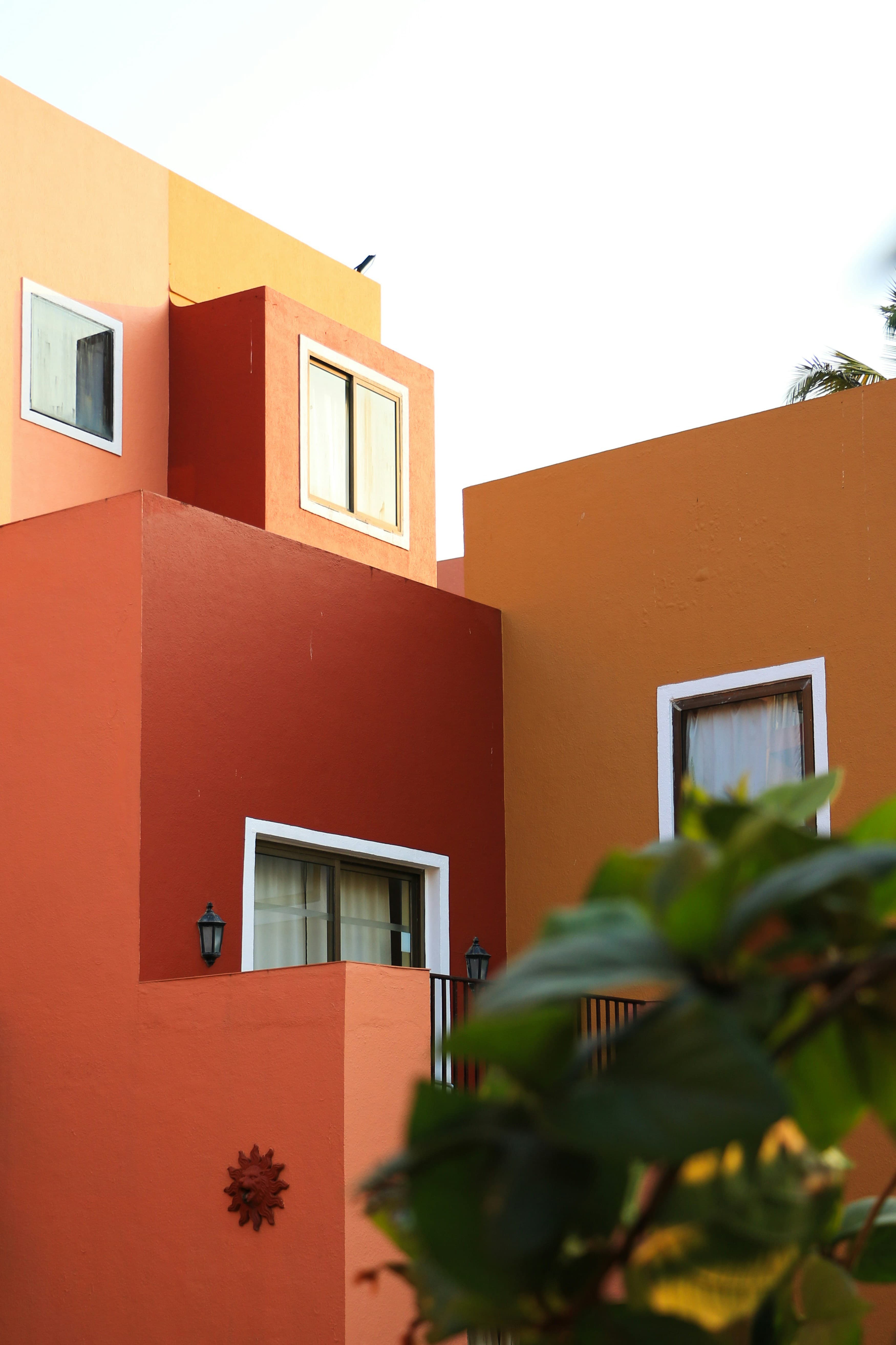 Vibrant Orange Houses